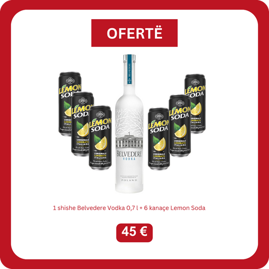 Belvedere Vodka 0.7L + 6 Lemon Soda 0.33L