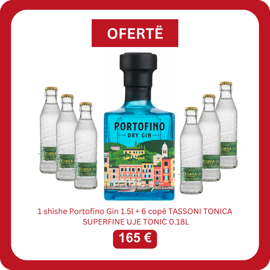 Portofino Gin 1.5L + 6 Tassoni Tonic