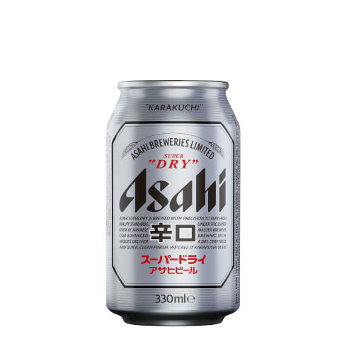 Asahi Super Dry Birre Bjonde Kanace 0.33L 5.2%